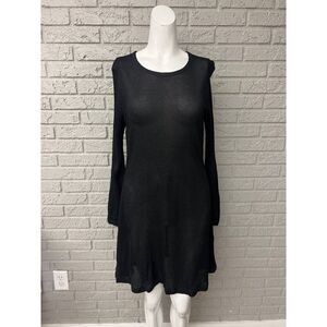 Street Wear Women's Black Mesh A-Line Dress / Cover up Size S